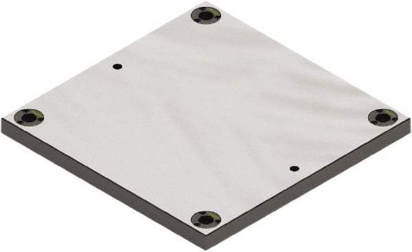 Jergens - 16" Long x 16" Wide Steel Fixture Plate - 1.13" Plate Thickness - Apex Tool & Supply