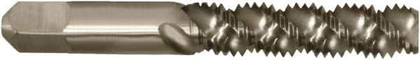Vermont Tap & Die - 1/2-20 UNF 3 Flute 2/3B Bottoming Spiral Flute Tap - High Speed Steel, Bright Finish, 3-3/8" OAL, Right Hand Flute, Right Hand Thread, H3, Series 5155 - Exact Industrial Supply