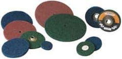 Standard Abrasives - 3" Disc Diam, Aluminum Oxide Quick Change Disc - Type R Attaching System, Nonwoven, Blue, Medium Grade, 8,000 RPM - Apex Tool & Supply
