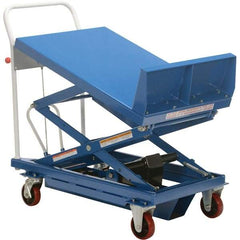 Vestil - 600 Lb Capacity Hydraulic Scissor Tilt Truck - 14" to 35" Lift Height, 36" Platform Length x 24" Platform Width - Apex Tool & Supply