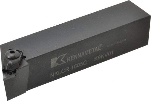 Kennametal - NP.., -5° Lead Angle NKLC External Right Hand Indexable Profiling Toolholder - 25.4mm Shank Height x 25.4mm Shank Width, 5" Long, Steel - Apex Tool & Supply