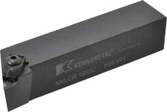 Kennametal - NP.., -5° Lead Angle NKLC External Right Hand Indexable Profiling Toolholder - 25.4mm Shank Height x 25.4mm Shank Width, 5" Long, Steel - Apex Tool & Supply