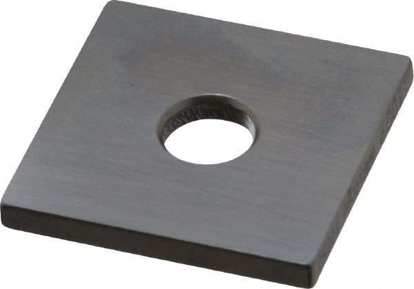 Mitutoyo - 0.1009" Square Steel Gage Block - Accuracy Grade 0, Includes Certificate of Inspection - Apex Tool & Supply