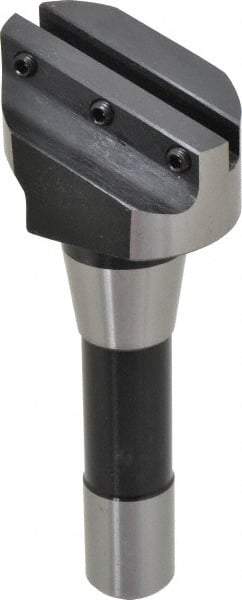 Interstate - 2-1/2" Head, 1 Bit Per Cutter, 5/16" Tool Bit, Fly Cutter - R8 Shank - Apex Tool & Supply