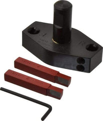 Flexbar - 3" Head, 3/4" Shank Diam, 2 Bits Per Cutter, 3/8" Tool Bit, Fly Cutter - Straight Shank, Bits Included - Apex Tool & Supply