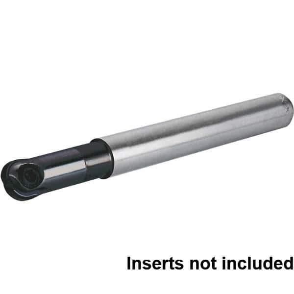 Kennametal - 3/8" Cut Diam, 1/2" Shank Diam, 3.543" OAL, Indexable Ball Nose End Mill - Apex Tool & Supply