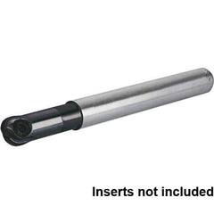 Kennametal - 3/8" Cut Diam, 1/2" Shank Diam, 3.543" OAL, Indexable Ball Nose End Mill - Apex Tool & Supply
