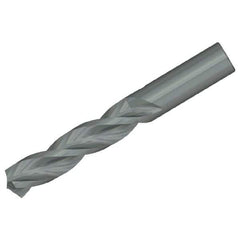 Kennametal - 3.9mm 130° Solid Carbide Jobber Drill - Uncoated, Right Hand Cut, Spiral Flute, Straight Shank, 74mm OAL, Standard Point - Apex Tool & Supply
