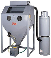 Trinco - 38" Wide x 64" High x 25" Deep Floor Sandblaster - Working Dimensions 36" Wide x 23" High x 24" Deep - Apex Tool & Supply