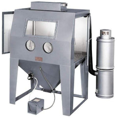 Trinco - 53" Wide x 78" High x 37" Deep Floor Sandblaster - Working Dimensions 48" Wide x 36" High x 36" Deep - Apex Tool & Supply