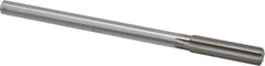 Made in USA - 33/64" High Speed Steel 6 Flute Chucking Reamer - Straight Flute, 0.4355" Straight Shank, 2" Flute Length, 8" OAL - Apex Tool & Supply