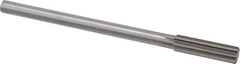 Made in USA - 35/64" High Speed Steel 8 Flute Chucking Reamer - Straight Flute, 0.4355" Straight Shank, 2" Flute Length, 8" OAL - Apex Tool & Supply