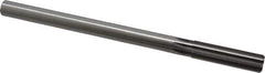 Made in USA - 39/64" High Speed Steel 8 Flute Chucking Reamer - Straight Flute, 0.5615" Straight Shank, 2-1/4" Flute Length, 9" OAL - Apex Tool & Supply