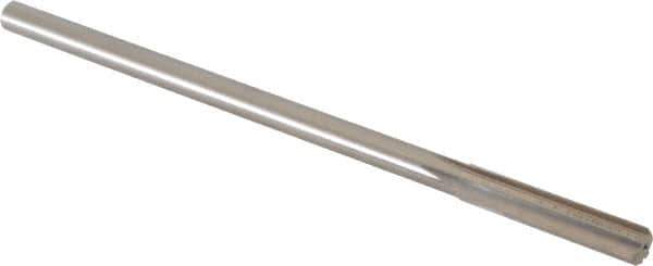 Made in USA - 0.3475" High Speed Steel 6 Flute Chucking Reamer - Straight Flute, 0.2792" Straight Shank, 1-1/2" Flute Length, 6" OAL - Apex Tool & Supply