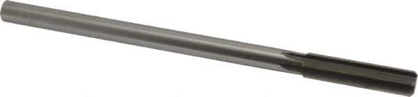 Made in USA - 0.516" High Speed Steel 6 Flute Chucking Reamer - Straight Flute, 0.4355" Straight Shank, 2" Flute Length, 8" OAL - Apex Tool & Supply