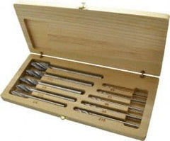 Made in USA - #10 to #4 Wire Socket Head Cap Screw Compatible, High Speed Steel, Solid Pilot Counterbore Set - Apex Tool & Supply