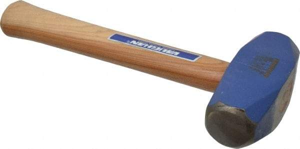 Vaughan Bushnell - 3 Lb Head, 10-1/4" Long Drilling Hammer - 1-9/16" Face Diam, Wood Handle - Apex Tool & Supply