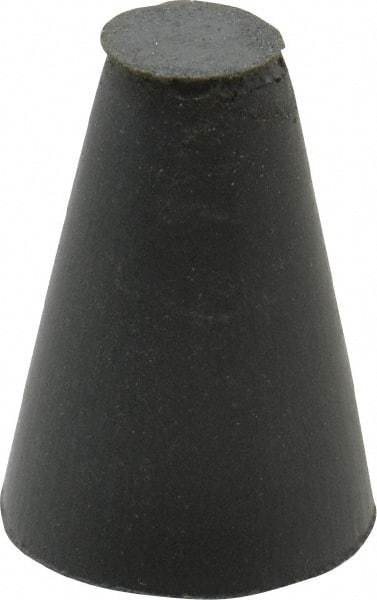 Cratex - 5/8" Max Diam x 1" Long, Taper, Rubberized Point - Very Fine Grade, Silicon Carbide, 1/4" Arbor Hole, Unmounted - Apex Tool & Supply