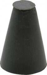 Cratex - 5/8" Max Diam x 1" Long, Taper, Rubberized Point - Very Fine Grade, Silicon Carbide, 1/4" Arbor Hole, Unmounted - Apex Tool & Supply