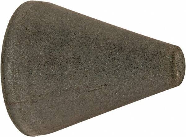 Cratex - 1" Max Diam x 1-1/4" Long, Taper, Rubberized Point - Very Fine Grade, Silicon Carbide, 1/4" Arbor Hole, Unmounted - Apex Tool & Supply