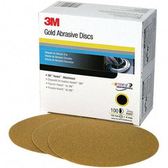 3M - 6" Diam, 120 Grit, Aluminum Oxide Hook & Loop Disc - Fine Grade, Coated, C Weight Paper Backing, Series 236U - Apex Tool & Supply