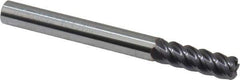 Niagara Cutter - 1/4", 5 Flute, Single End, Solid Carbide, 0.045" Corner Radius End Mill - 2-1/2" OAL, 45° Helix, Right Hand Flute, 3/4" LOC, Right Hand Cut - Apex Tool & Supply