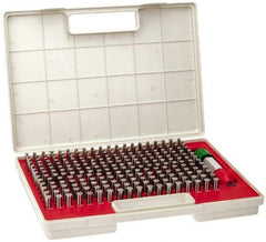 Starrett - 250 Piece, 0.251-0.5 Inch Diameter, Steel, Plug and Pin Gage Set - Plus 0.0002 Inch Tolerance, Class ZZ - Apex Tool & Supply