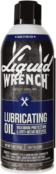 Liquid Wrench - 15 oz Aerosol Can Automotive Multi-Use Lubricant - Naphthenic Petroleum Distillate, 132°F Resistance - Apex Tool & Supply