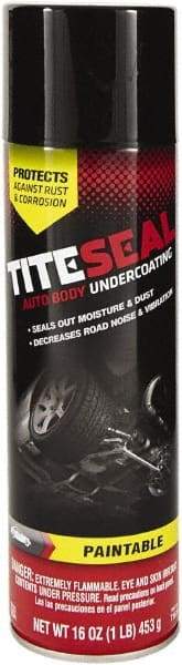 Gunk - 20 oz, Black, Paintable Undercoating - Comes in Aerosol Can - Apex Tool & Supply