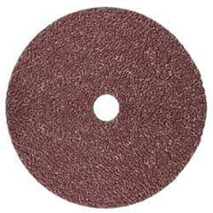 3M - 4-1/2" Diam 7/8" Hole 36+ Grit Fiber Disc - Very Coarse Grade, Ceramic, 13,300 Max RPM, Series 982C - Apex Tool & Supply