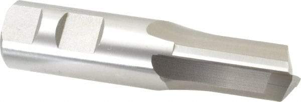 Hertel - 1" Diam, 1-5/8" LOC, 2 Flute High Speed Steel Keyway End Mill - Straight Flute, Uncoated, 1" Shank Diam, 4-1/8" OAL, 0° Helix, Centercutting - Apex Tool & Supply