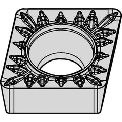 Kennametal - CCMT32.52 MP Grade KCM15B Carbide Turning Insert - 80° Diamond, 3/8" Inscr Circle, 5/32" Thick, 1/32" Corner Radius - Apex Tool & Supply