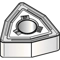 Kennametal - WNMG432 RP Grade KCM25B Carbide Turning Insert - TiOCN Finish, 80° Trigon, 1/2" Inscr Circle, 3/16" Thick, 1/32" Corner Radius - Apex Tool & Supply