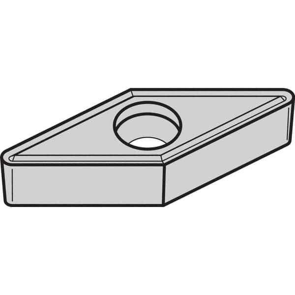 Kennametal - VBMT331 LF Grade KCM35 Carbide Turning Insert - TiCN/Al2O3 Finish, 35° Diamond, 3/8" Inscr Circle, 3/16" Thick, 1/64" Corner Radius - Apex Tool & Supply