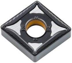 Kennametal - CNMG643 MN Grade KCP10 Carbide Turning Insert - TiCN/Al2O3 Finish, 80° Diamond, 3/4" Inscr Circle, 1/4" Thick, 3/64" Corner Radius - Apex Tool & Supply