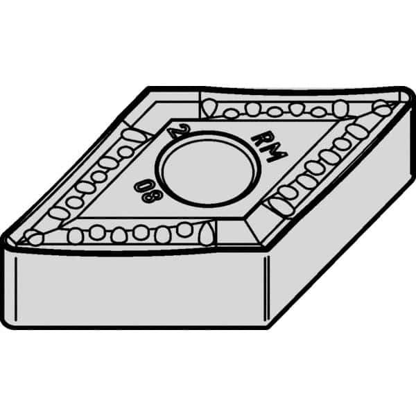 Kennametal - DNMM444 RM Grade KCP25 Carbide Turning Insert - TiCN/Al2O3 Finish, 55° Diamond, 1/2" Inscr Circle, 1/4" Thick, 1/16" Corner Radius - Apex Tool & Supply
