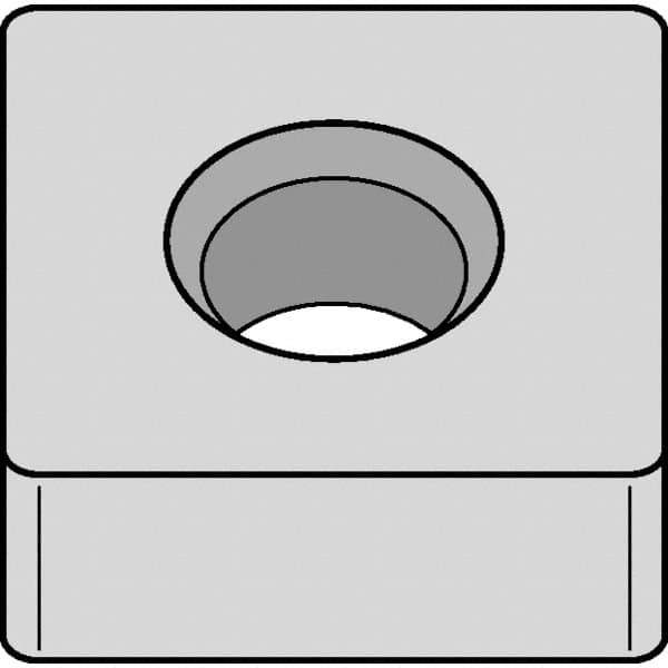 Kennametal - SNMA433 Grade KB1340 PCBN Turning Insert - Uncoated, 90° Square, 1/2" Inscr Circle, 3/16" Thick, 3/64" Corner Radius - Apex Tool & Supply