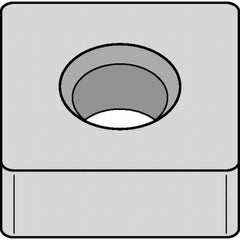 Kennametal - SNMA433 Grade KB1340 PCBN Turning Insert - Uncoated, 90° Square, 1/2" Inscr Circle, 3/16" Thick, 3/64" Corner Radius - Apex Tool & Supply