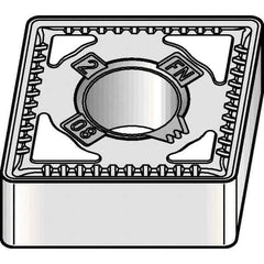 Kennametal - CNMG322 FN Grade KCP10B Carbide Turning Insert - 80° Diamond, 3/8" Inscr Circle, 1/8" Thick, 1/32" Corner Radius - Apex Tool & Supply