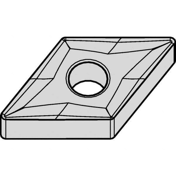Kennametal - DNMG543 RM Grade KCP25 Carbide Turning Insert - TiCN/Al2O3 Finish, 55° Diamond, 5/8" Inscr Circle, 1/4" Thick, 3/64" Corner Radius - Apex Tool & Supply