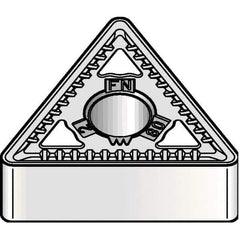 Kennametal - TNMG331 FN Grade KCK15B Carbide Turning Insert - TiOCN Finish, 60° Triangle, 3/8" Inscr Circle, 3/16" Thick, 1/64" Corner Radius - Apex Tool & Supply