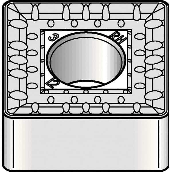 Kennametal - SNMM856 RH Grade KCP40 Carbide Turning Insert - TiN/TiCN/Al2O3 Finish, 90° Square, 1" Inscr Circle, 5/16" Thick, 3/32" Corner Radius - Apex Tool & Supply