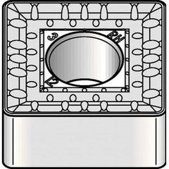 Kennametal - SNMM856 RH Grade KCP10B Carbide Turning Insert - TiOCN Finish, 90° Square, 1" Inscr Circle, 5/16" Thick, 3/32" Corner Radius - Apex Tool & Supply
