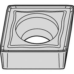 Kennametal - CCMT432 MW Grade KCK20B Carbide Turning Insert - TiOCN Finish, 80° Diamond, 1/2" Inscr Circle, 3/16" Thick, 1/32" Corner Radius - Apex Tool & Supply