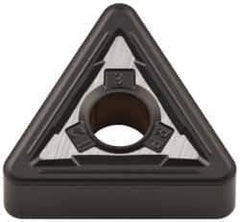 Kennametal - TNMG333 RP Grade KCK20 Carbide Turning Insert - TiCN/Al2O3 Finish, 60° Triangle, 3/8" Inscr Circle, 3/16" Thick, 3/64" Corner Radius - Apex Tool & Supply