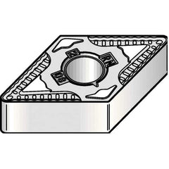 Kennametal - DNMG542 RN Grade KCP25 Carbide Turning Insert - TiCN/Al2O3 Finish, 55° Diamond, 5/8" Inscr Circle, 1/4" Thick, 1/32" Corner Radius - Apex Tool & Supply