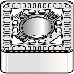 Kennametal - SNMG866 RN Grade KCP40B Carbide Turning Insert - TiOCN Finish, 90° Square, 1" Inscr Circle, 3/8" Thick, 3/32" Corner Radius - Apex Tool & Supply
