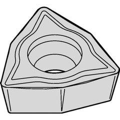 Kennametal - WPMT32.51 LF Grade KCM15B Carbide Turning Insert - TiOCN Finish, 80° Trigon, 3/8" Inscr Circle, 5/32" Thick, 1/64" Corner Radius - Apex Tool & Supply