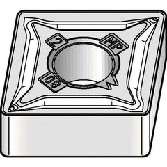 Kennametal - CNMG542 MP Grade KCM15B Carbide Turning Insert - TiOCN Finish, 80° Diamond, 5/8" Inscr Circle, 1/4" Thick, 1/32" Corner Radius - Apex Tool & Supply