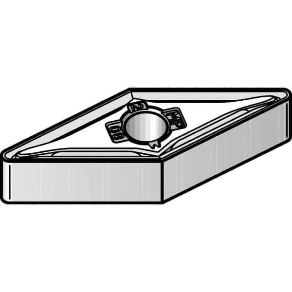 Kennametal - VNMG332 MP Grade KCM25B Carbide Turning Insert - TiOCN Finish, 35° Diamond, 3/8" Inscr Circle, 3/16" Thick, 1/32" Corner Radius - Apex Tool & Supply